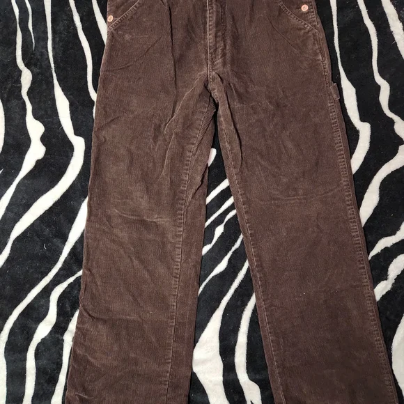 Men's Brown Corduroy Pants - Picture 3 of 5